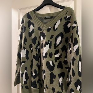 Cheetah Print Sweater